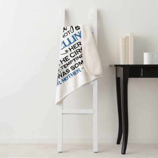 Gepersonaliseerd aan mijn beste zoon in de wet sherpa deken (In situ)