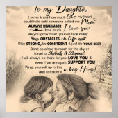 Gepersonaliseerd aan mijn dochter, liefde van mam  poster (Voorkant)