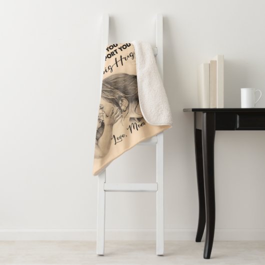 Gepersonaliseerd aan mijn dochter, liefde van mam  sherpa deken (In situ)