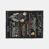 Gepersonaliseerd aan mijn dochter, liefde van mama fleece deken (Voorkant (Horizontaal))