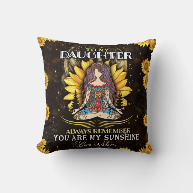 Gepersonaliseerd aan mijn dochter, liefde van mama kussen (Voorkant)