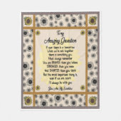 Gepersonaliseerd aan mijn geweldige kleinzoon van  fleece deken (Voorkant)