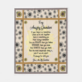 Gepersonaliseerd aan mijn geweldige kleinzoon van  fleece deken