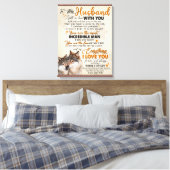 Gepersonaliseerd aan mijn man van het Poster van d Canvas Afdruk (Insitu (Slaapkamer))