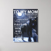 Gepersonaliseerd aan mijn moeder van zoon, canvas afdruk (Voorkant)