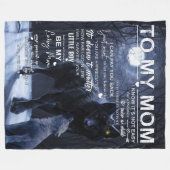 Gepersonaliseerd aan mijn moeder van zoon, fleece deken (Voorkant (Horizontaal))
