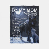 Gepersonaliseerd aan mijn moeder van zoon, fleece deken (Voorkant)