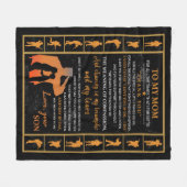 Gepersonaliseerd aan mijn moeder van zoon, liefdes fleece deken (Voorkant (Horizontaal))