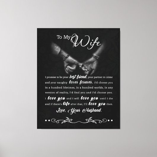 Gepersonaliseerd aan mijn portefeuille van de vrou canvas afdruk (Voorkant)