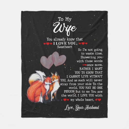 Gepersonaliseerd aan mijn portefeuille van de vrou fleece deken (Voorkant)