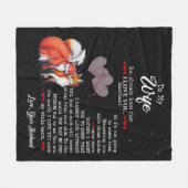 Gepersonaliseerd aan mijn portefeuille van de vrou fleece deken (Voorkant (Horizontaal))