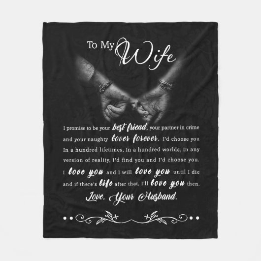 Gepersonaliseerd aan mijn portefeuille van de vrou fleece deken (Voorkant)