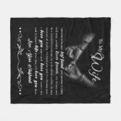 Gepersonaliseerd aan mijn portefeuille van de vrou fleece deken (Voorkant (Horizontaal))