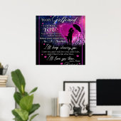 Gepersonaliseerd aan mijn prachtige Vriendin van B Poster (Thuiskantoor)