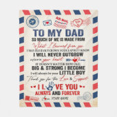 Gepersonaliseerd aan mijn vader deken van Son Air  (Voorkant)