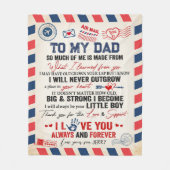 Gepersonaliseerd aan mijn vader deken van Son Air  (Voorkant)