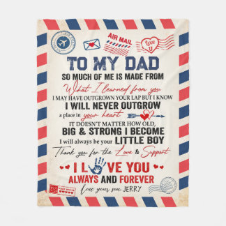 Gepersonaliseerd aan mijn vader deken van Son Air