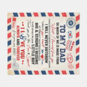 Gepersonaliseerd aan mijn vader deken van Son Air  (Voorkant (Horizontaal))