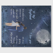 Gepersonaliseerd aan mijn vriend Couple, hou ik va Cadeaupapier (Vlak)