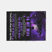 Gepersonaliseerd aan mijn vrouw, brief van echtgen fleece deken (Voorkant (Horizontaal))