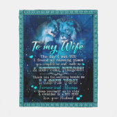 Gepersonaliseerd aan mijn vrouw-liefde van het ech fleece deken (Voorkant)