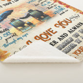 Gepersonaliseerd aan mijn vrouw van echtgenoot ver sherpa deken (3/4)