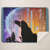 Gepersonaliseerd aan mijn zoon, brief van mam Blan Sherpa Deken (Voorkant (horizontaal))