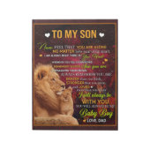 Gepersonaliseerd aan mijn zoon, liefdesbrief van v notitieblok (Linkerzijde)