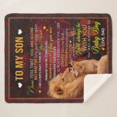 Gepersonaliseerd aan mijn zoon, liefdesbrief van v sherpa deken (Voorkant (horizontaal))