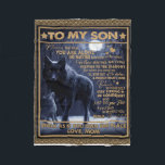 Gepersonaliseerd aan mijn zoon, Son Birthday Gift Fleece Deken<br><div class="desc">Gepersonaliseerd aan mijn zoon,  Son Birthday Gift</div>