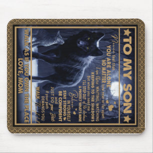 Gepersonaliseerd aan mijn zoon, Son Birthday Gift Muismat