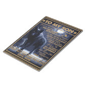 Gepersonaliseerd aan mijn zoon, Son Birthday Gift Notitieblok (Schuin)