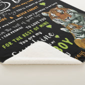 Gepersonaliseerd aan mijn zoon van Love Mam Sherpa Deken (3/4)