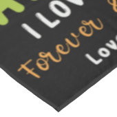 Gepersonaliseerd aan mijn zoon van Love Mam Tafelkleed (Gekanteld)