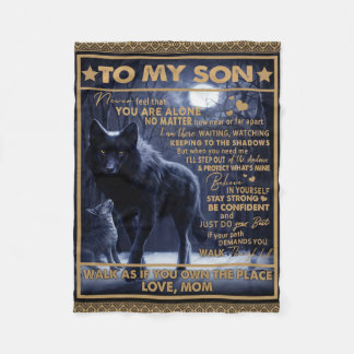 Gepersonaliseerd aan mijn zoon verjaardagscadeau, fleece deken
