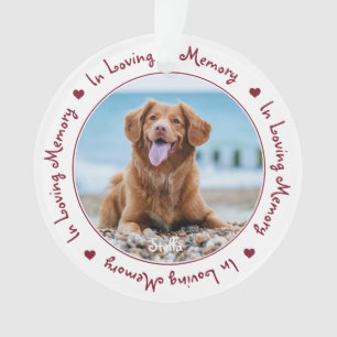 Gepersonaliseerd Aandenken Foto Huisdier Herdenkin Ornament