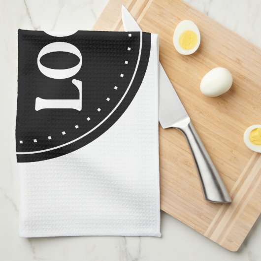 Gepersonaliseerd Aangepast Afstuderen cadeau Theedoek (Quarter Fold)