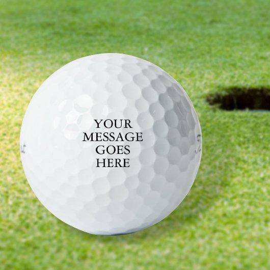 Gepersonaliseerd aangepast bericht golfballen