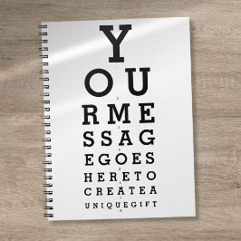 Gepersonaliseerd aangepast bericht Optometrist Gra Notitieboek
