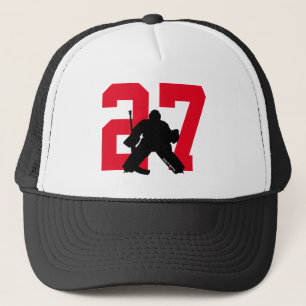 Gepersonaliseerd aangepast Hockey Goalie Nummer ro Trucker Pet