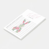 Gepersonaliseerd aangepast konijnenontwerp post-it® notes (Schuin)