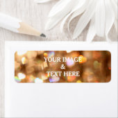 Gepersonaliseerd aangepast label Gold Glitter Retu (Insitu)