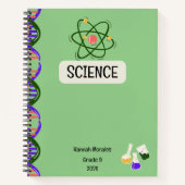 Gepersonaliseerd aangepast Notitieboek voor studen (Voorkant)