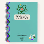 Gepersonaliseerd aangepast Notitieboek voor studen (Voorkant)