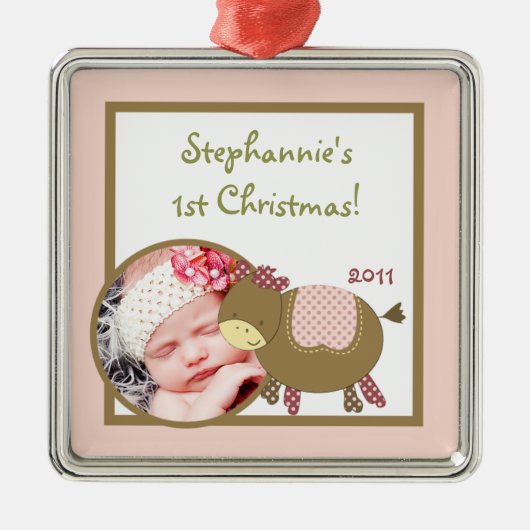 Gepersonaliseerd Aangepast Ornament Abbys Boerderi (Voorkant)