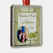 Gepersonaliseerd Aangepast Ornament Groene Apple S (Rechts)