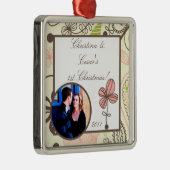 Gepersonaliseerd Aangepast Ornament Lente Roze/Gro (Rechts)