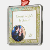 Gepersonaliseerd aangepaste Ornament Floral Burst (Links)