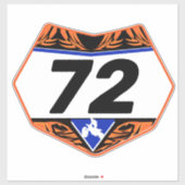 Gepersonaliseerd aantal bord vinylsticker sticker (Vel)