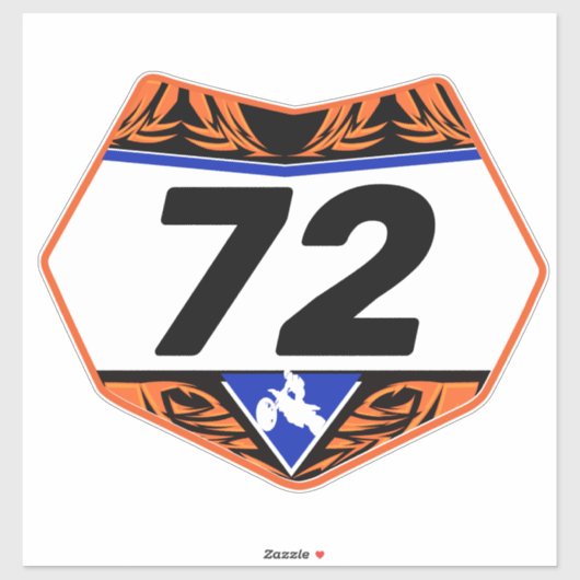 Gepersonaliseerd aantal bord vinylsticker sticker (Vel)